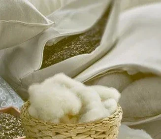 100% Natural Buck-Wool Pillow with Organic Cotton Cover - Image 4