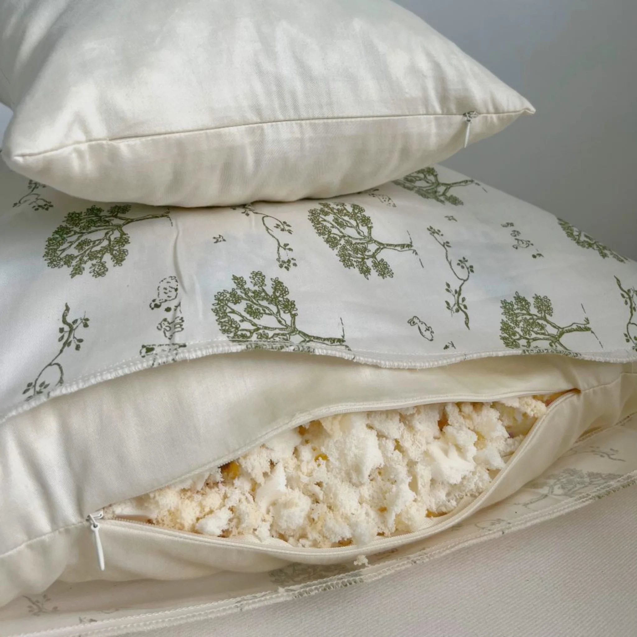 100% Natural Shredded Latex Pillow Decorative Inserts - Image 3